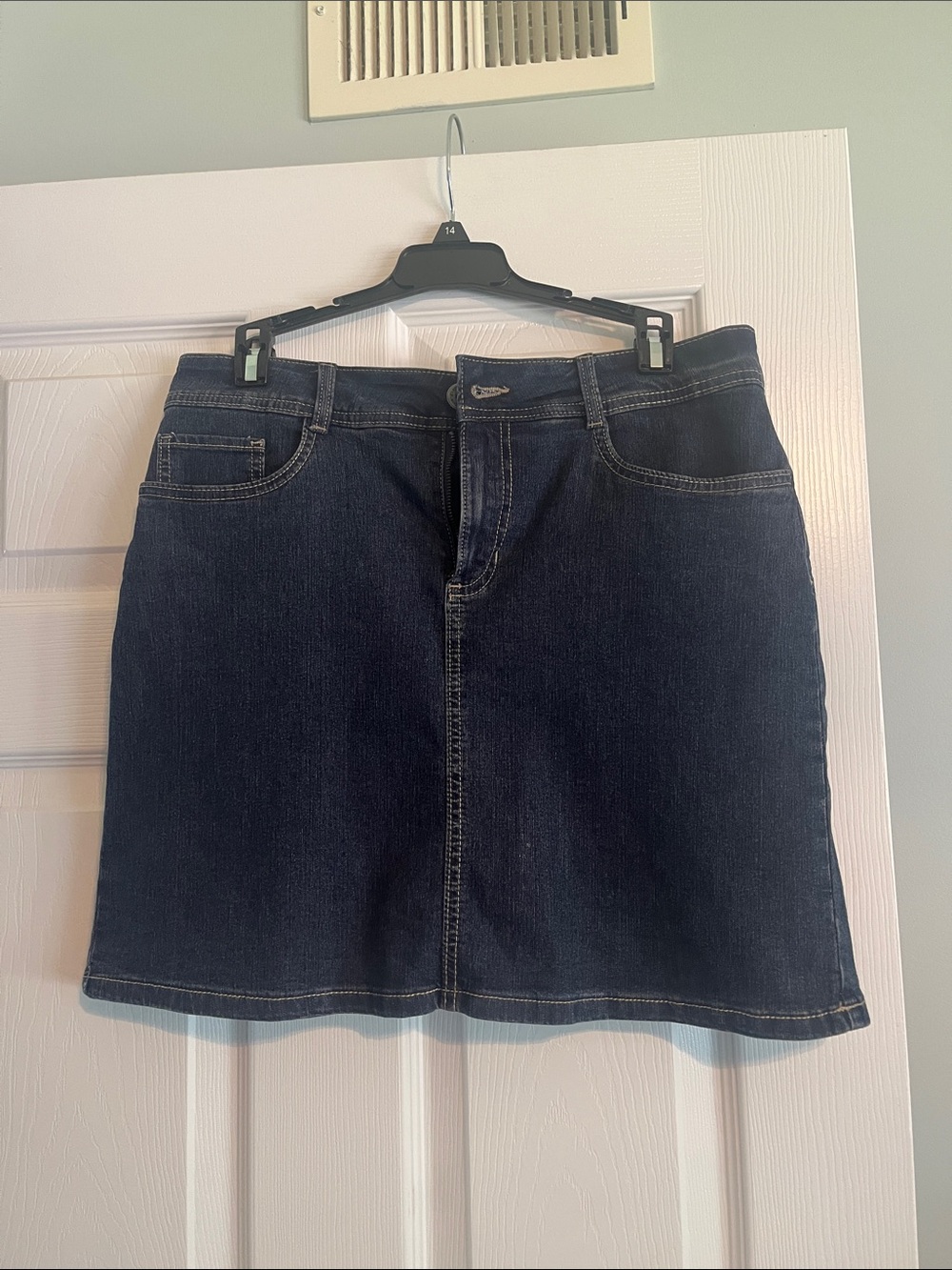 St. John's Bay Navy Denim Skort